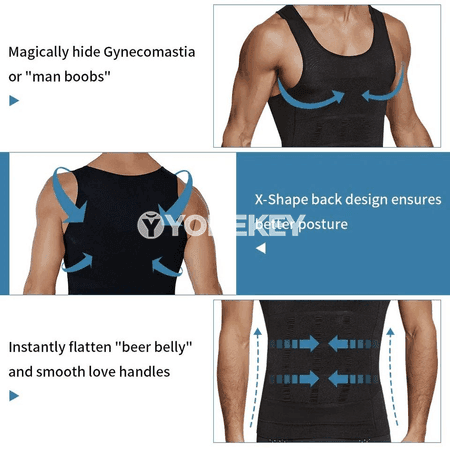 Erkekler üçin süýşýän beden şekillendiriji kompressiýa maýka, inçe sport ichki köýnek