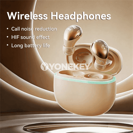 TWS LED displeýli simsiz Bluetooth nauşnikler, güýçli bas, HD jaň