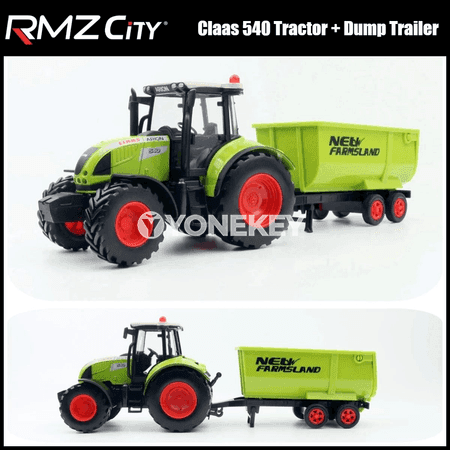 Claas traktorly ýük awtoulag modeli 1:32, metal oýnawaç