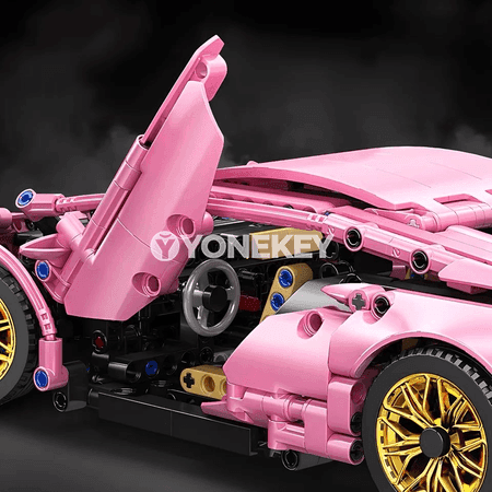 1:14 göwrümli gülgüne sport awtoulag gurluşyk bloklary, RC model