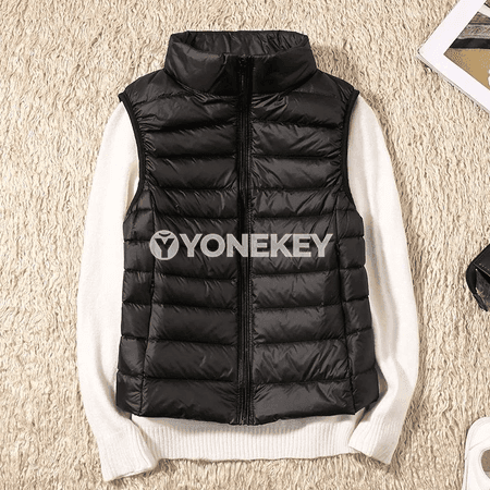 Zenanlar üçin gyşky ýyly ýeňsiz jilet-palto