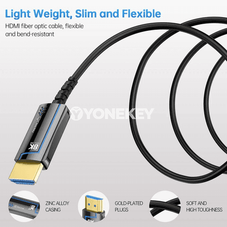 8K HDMI 2.1 kabeli, 48Gbps, ýokary tizlikli, dürli uzynlykda