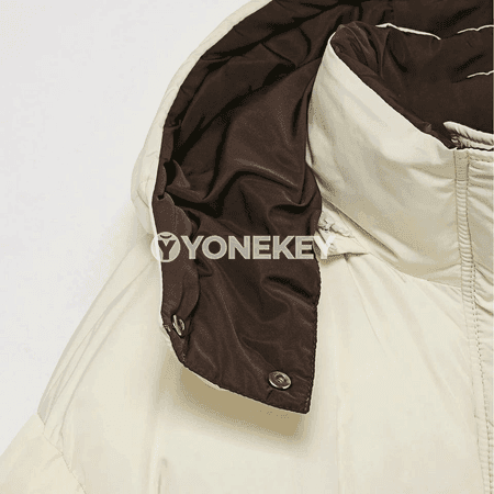 Zenanlar üçin gyş hoodili ýyly parka kurtka, giň kesimli, rahat model