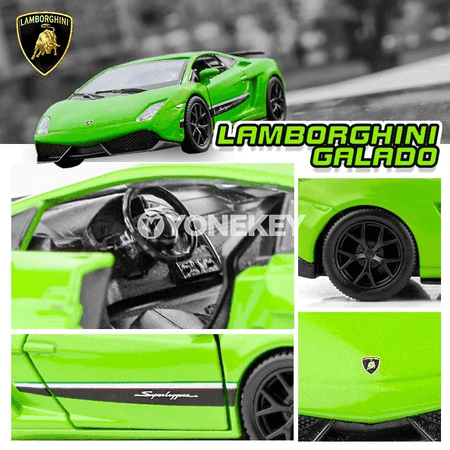 Lamborghini super sport 1:36 metal model awtoulag, çekmeli, çagalar üçin