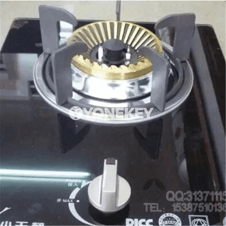 Gaz peçi üçin metal dolandyryş düwmesi 2 sany, uniwersal adapter