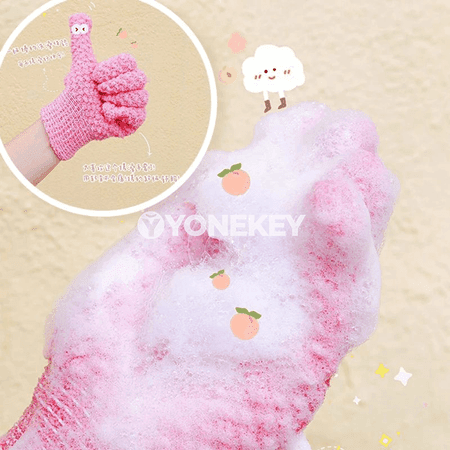 Bedeni arassalamak üçin 2 sany wannada gantsy, peeling we massaž üçin