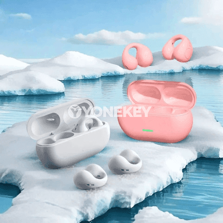 T75 Bluetooth Ows Clip Nauşnikler, Mikrofonly, Su Geçirmeýän, Sport üçin