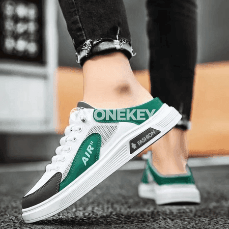 Erkekler üçin mesh loafers, tomusky ýeňil we howa geçiriji
