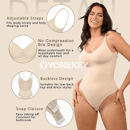 Aýallar üçin arka açyk body, garny şekillendiriji we göteriji shapewear