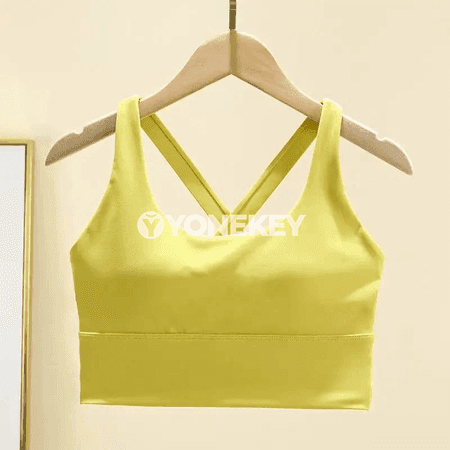 Aýal-gyzlar üçin ýokary goldawly sport bra — dem alýan, çalt gurap bilýän