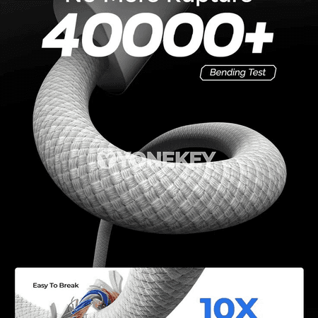 60W USB-C - USB-C çalt zarýad beriji kabel