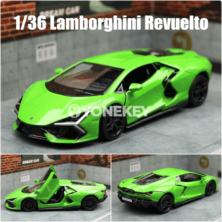 Lamborghini Revuelto 1:36 metal model maşyn, çagalar üçin