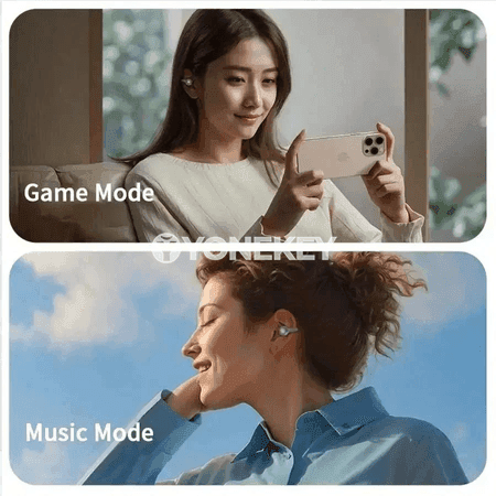 TWS Bluetooth 5.3 gulak içi nauşnikler, sport üçin, displeýli