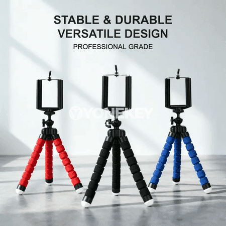 Telefon üçin mini tripod, çeýe aýakly, ýeňil we amatly saklaýjy