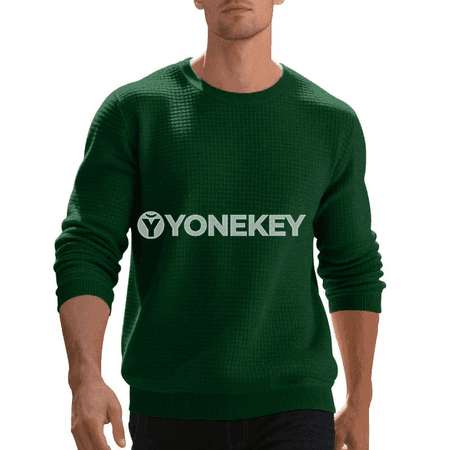 Erkekler üçin rahat giň boýunly svitşot, gündelik pullover