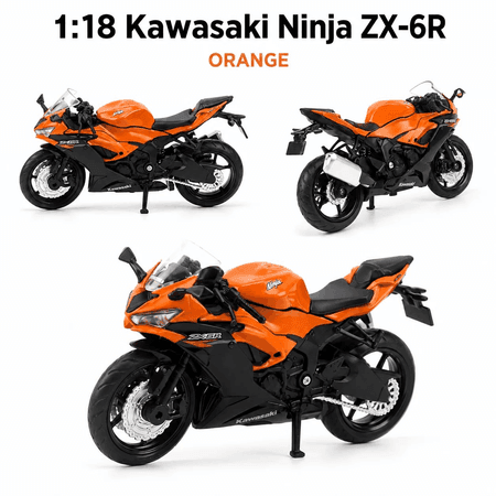 Kawasaki Ninja ZX-6R 1:18 metal model motosikl