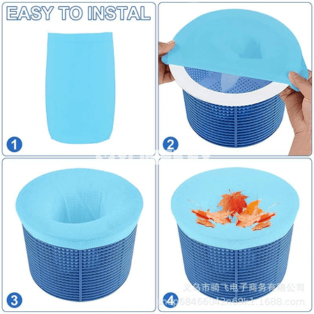 Basseýn süzgüçleri üçin nylon torly skimmer joraplary, 5/10/15 sany