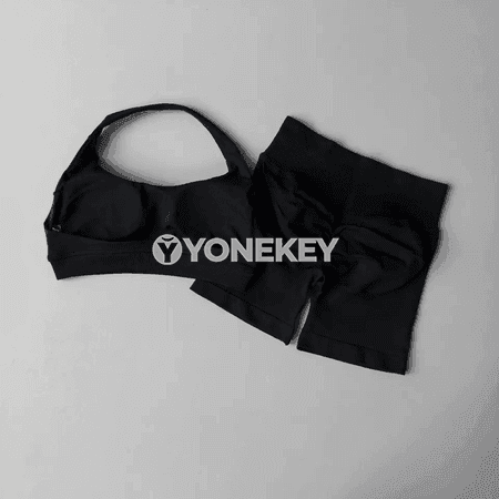 Zenanlar üçin 2 bölek ýoga kostýumy, sport we fitnes toplumy