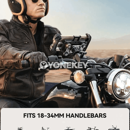 Joyroom motosikl telefon tutawajy, titreşige garşy, 360° aýlanýar