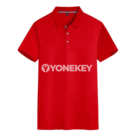 Erkekler üçin ýazky polo futbolka, gysga ýeňli, uly ölçegler