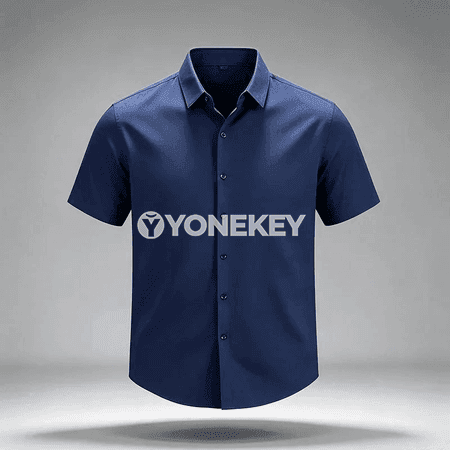 Erkekler üçin ýazlyk ýeňil köýnek, ütüksiz, sypaýy stil