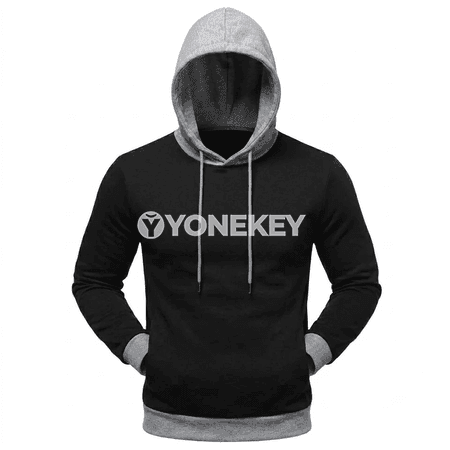 Erkekler üçin sport kapýuşonly penjek — ýyly, döwrebap, gündelik stil