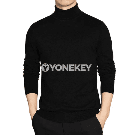 Erkekler üçin ýyly balakly golly switer, ýokary boýunly, gündelik geýim