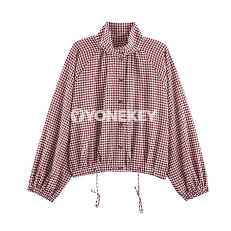 Zenanlar üçin öýli-ýolly ekrini bar bolan zolakly ýyly jaket