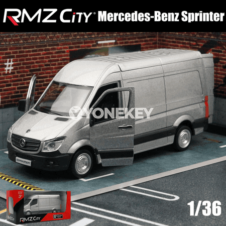 Mercedes-Benz Sprinter metal modeli, 1/36, çekilme görnüşli oýnawaç awtobus