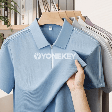 Erkekler üçin premium polo köýnek — ýeňil, dem alýan, çalt gurap