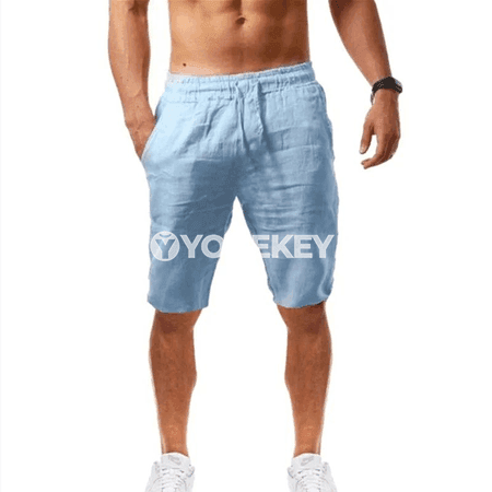 Erkekler üçin ýeňil çalt gurap bilýän sport şortlary, jübülü, ýaz-tomus