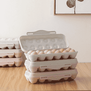 Ýumurtga salmak üçin plastik guty.