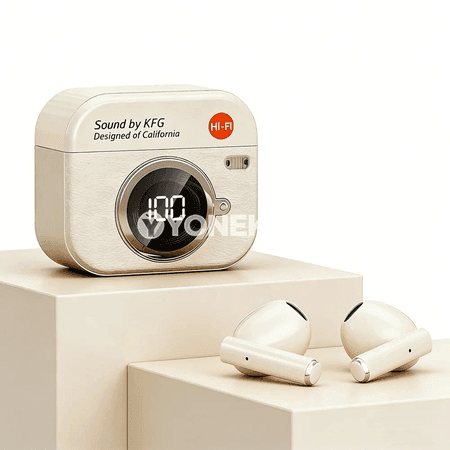 Bluetooth 5.3 simsiz nauşnik, LED ekranly, 24 sagat işleşlik