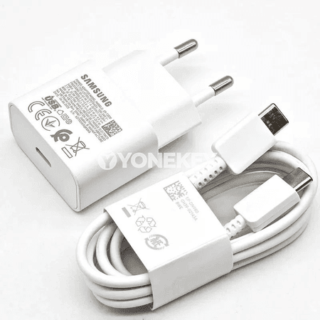 Samsung 25W PD Super Fast Type-C zarýad beriji, EU Plug, kabel bilen