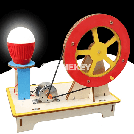 Çagalar üçin el bilen ýygnalýan generator modeli, bilim beriji DIY oýunjak