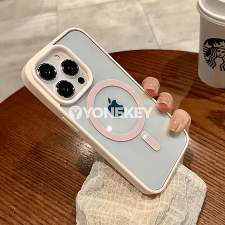 iPhone 11–16 üçin magnitli açyk silikon galyplı kover