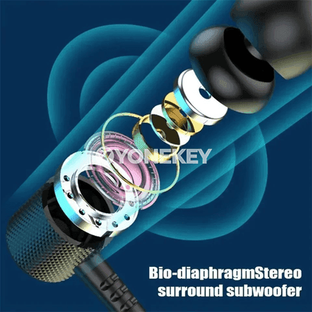 Bluetooth 5.3 sport gulakly nauşnik, magnitli, mikrofonly