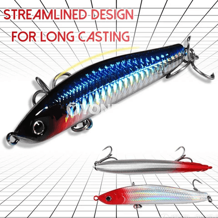 Balyk tutmak üçin çümýän pencil bait 12g/16g, 8.5–9.8 sm