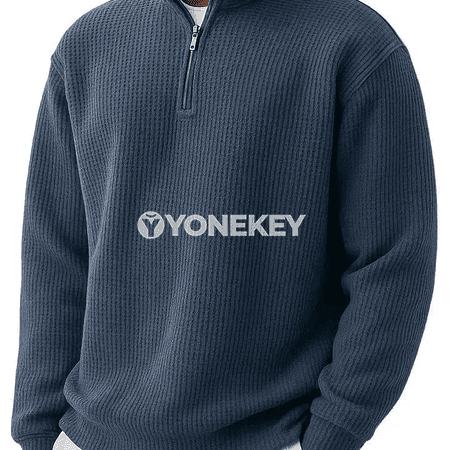 Erkekler üçin half zip hoodi — güýz ýaz sport ýyly sweatshirt