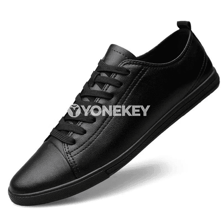 Erkekler üçin klassik deri aýakgaplar, ýaz tomusda gezelenç üçin