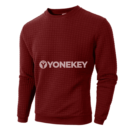 Erkekler üçin ýeňil uzyn ýeňli sport sweatshirt — bir reňkli
