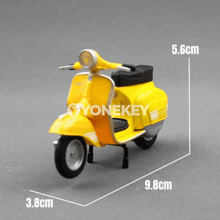 Vespa 200 Rally 1:18 metal model skuter, çagalar üçin