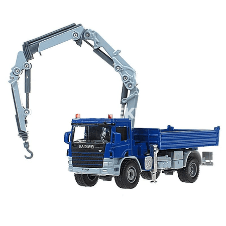 1:50 kranly ýük maşyny diecast metal model oýunjak
