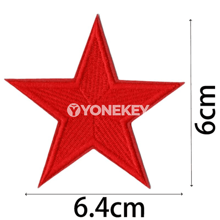 8/24 bölek gyzyl ýyldyzly ýylylyk bilen ýelmeýän tikinli ýamalar