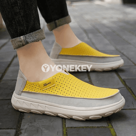 Dem alýan erkekler üçin gündelik loafers köwüşler, ýeňil we rahat