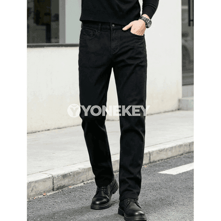 Erkekler üçin slim fit klassik jinsy balak, gündelik stil