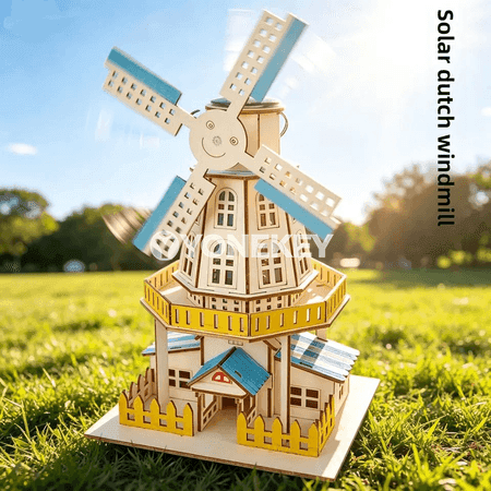 Çagalar üçin gün we ýel degirmeni öý modeli DIY
