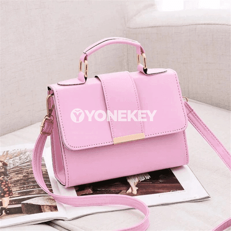 Zenanlar üçin kiçi PU deri egin sumkasy, flaply elegant model