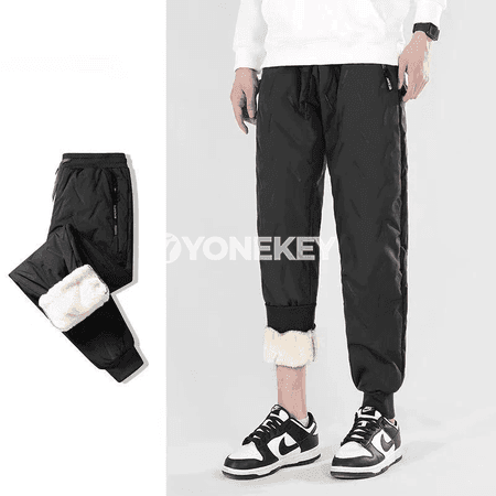 Gyş üçin ýyly fleece erkek sport balaklary, suw geçirmeýän