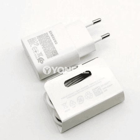Samsung 25W PD Type-C çalt zarýad beriji adapter we kabel
